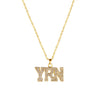 1010400501  YRN Exaggerated Hip Hop Style Necklace Collarbone Chains