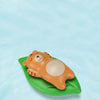 3 PCS Bathroom Playing Toys Baby Bathing Water Dolls On The Chain Swimming Bears And Lizards For Children(Orange Bear)