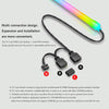 COOLMOON Y360 Round Tube Multi-interface ARGB Chassis Light Bar Computer Decorative Silicone LED Lamp Strip
