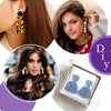 24 In 1 DIY Clay Earrings Molds DIY Handmade Clay Cutter Handmade Jewelry Molds(Beige Orange)