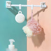 2pcs /Pack Turnable Circle Triangle Ring Telescopic Rod Hook Props Fixed Bracket, Color: Transparent Adhesive Model