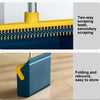Broom And Dustpan Set With Double-Sided Tooth Scraping, Style: Snap Blue