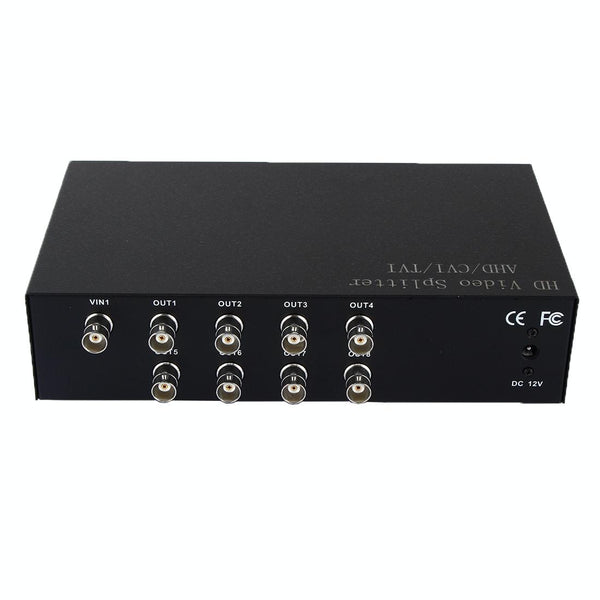 8-Way AHD/CVI/TVI Video Splitter Amplifier - 300MHz - BNC
