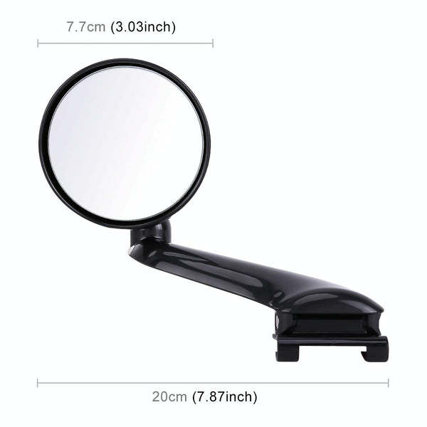3R-094 Auxiliary Rear View Mirror Car Adjustable Blind Spot Mirror Wide Angle Auxiliary Rear View Side Mirror for Left Mirror(Black)