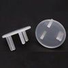 UK 3-Hole Baby Socket Protection Cover, Style: Round Transparent