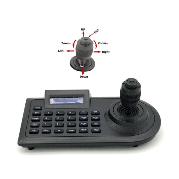 PTZ Controller Keyboard Joystick RS485 Pelco-D/P CCTV Camera EU Plug