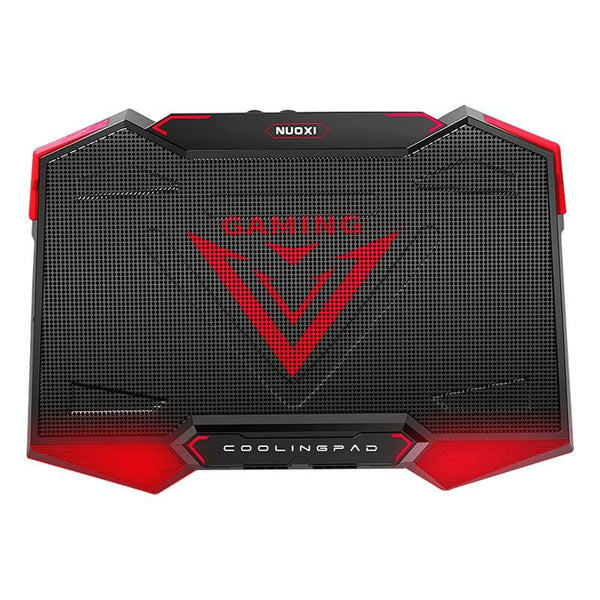 5 Fan 2 USB Lifting Folding Laptop Cooling Stand(Blue Red)