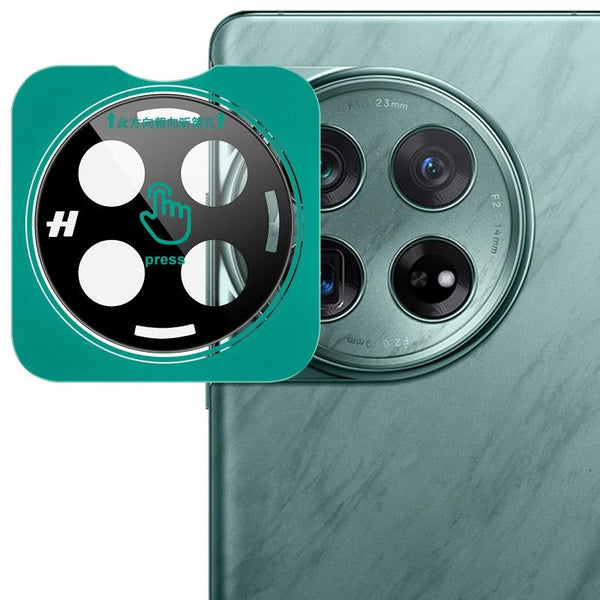 For OnePlus 12 5G imak Black Version HD Glass Rear Camera Lens Film, Self-positioning Version