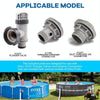 6pcs /Set For Intex Pool Plunger Valves O-Ring Rubber 25076RP Washer Ring Kit