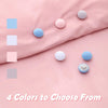 8 PCS Non-marking One-touch Unlocking Mushroom-shaped Quilt Fixer Pink+Cloth Needle