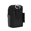 Multifunctional Casual Crossbody Mobile Phone Storage Waist Bag(Dark Grey + Black)