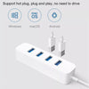 Original Xiaomi 4 Ports USB3.0 Hub with Stand-by Power Supply Interface USB Hub Extender Extension Connector Adapter(White)