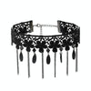 Fringe Lace Gothic Lolita Vintage Necklace,Style: 1556