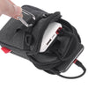 For 5.5-6.5 inch Mobile Phones Universal Canvas Waist Bag with Shoulder Strap & Earphone Jack(Navy Blue)