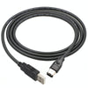 JUNSUNMAY Firewire IEEE 1394 6 Pin Male to USB 2.0 Male Adaptor Convertor Cable Cord, Length:3m