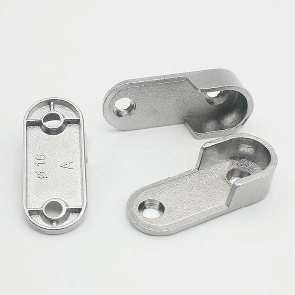2pcs Wardrobe Closet Rod End Support Bracket Alloy Holder Hardware Furniture Accessories, Style: Thickened