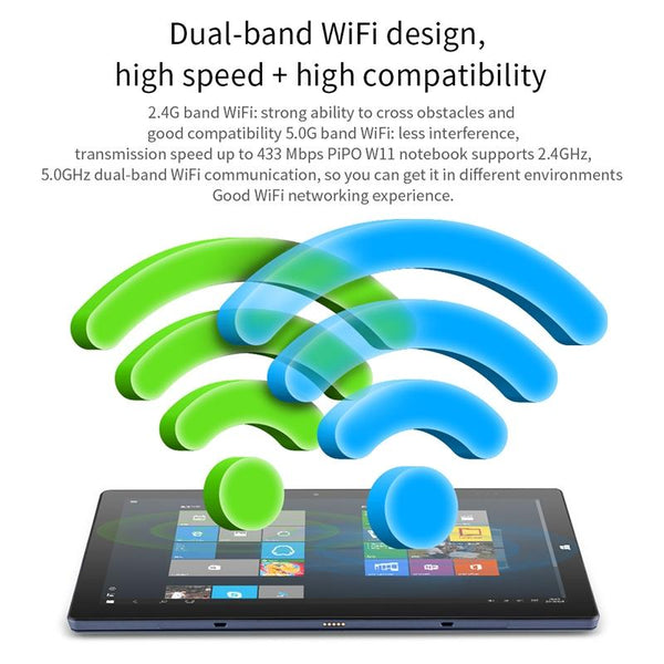 PiPO W11 2 in 1 Tablet PC, 11.6 inch, 8GB+128GB+512GB SSD, Windows 10, Intel Gemini Lake N4120 Quad Core Up to 2.6GHz, with Keyboard & Stylus Pen, Support Dual Band WiFi & Bluetooth & Micro SD Card