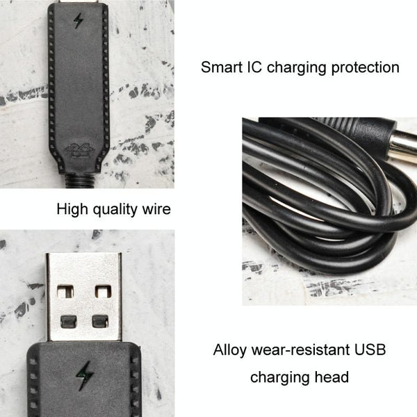 10pcs 3.7V IC Circuit Protection Lithium Battery USB Straight Head Charging Cable, Model: 2.5mm