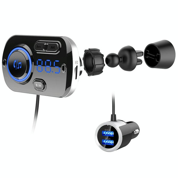 BC49BQ Car Digital Radio Receiver Bluetooth MP3 Player FM Transmitter Voice Assistant QC3.0 Quick Charger