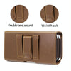 5.5-6.7 inch Universal Multifunctional Horizontal Magnetic Flip Cover PU Phone Waist Bag(Black)