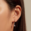 SCE1528 Sterling Silver S925 Colorful Butterfly Insect Zirconia Earrings