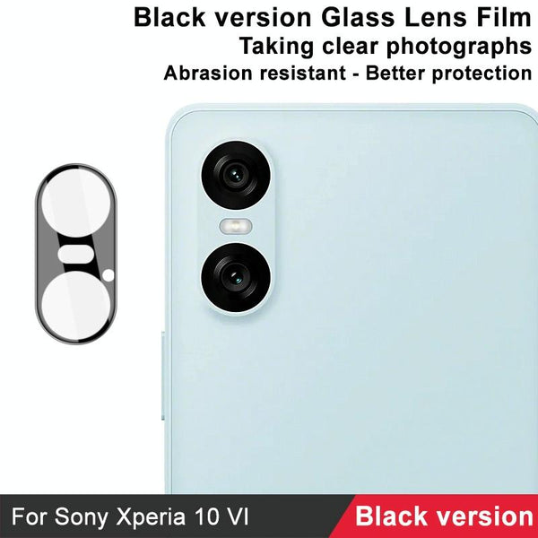 For Sony Xperia 10 VI IMAK Rear Camera Lens Glass Film Black Version