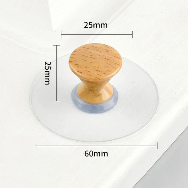 Hole-free Wardrobe Handles Drawer Glass Door Adhesive Household Round Handle, Spec: A