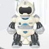 Intelligent Early Education Sound and Light Mechanical Robot Toys, Color: 5 Blue