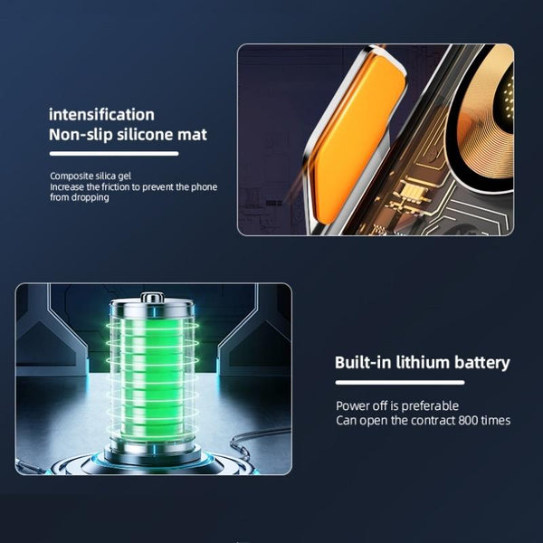 C1 Car Wireless 66W Fast Charger Phone Holder Infrared Sensor Punk Style(Black)