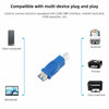 Super Speed USB 3.0 AF to BM Adapter (Blue)