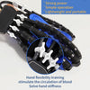 Intelligent Robot Split Finger Training Rehabilitation Glove Equipment With UK Plug Adapter, Size: M(Blue Left Hand)