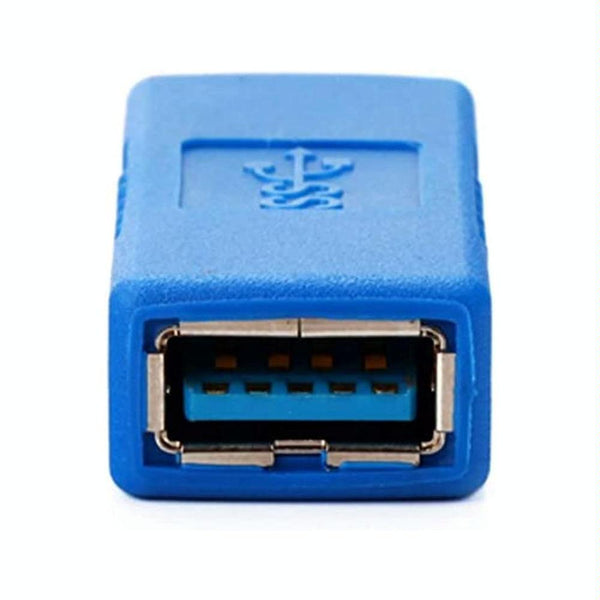 Super Speed USB 3.0 AF to AF Cable Adapter (Blue)