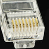 100pcs /Pack RJ45 Connector Modular Plug, Gold: 3u