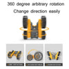 Stunt High-Speed Deformation Electric Remote Control Car Children Double-Sided Rolling Toy Off-Road Vehicle(Yellow)