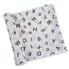 Cartoon Baby Soft Gauze Quilt Swaddle Cotton Bath Towel 117 X 117cm, Style: Letter ABC