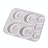 DIY Epoxy Resin Three-Dimensional Geometric Pendant Earring Silicone Mold, Spec: Moon