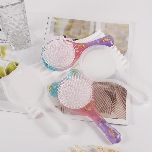 Air Cushion Comb Set Silicone Mold DIY Epoxy Resin Craft Making Mold, Spec: Cat Ear 005