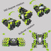 SY029 Children Sidewalk Dump Truck Double-Sided Flip Drift Remote Control Toy Stunt Car(Black Orange)