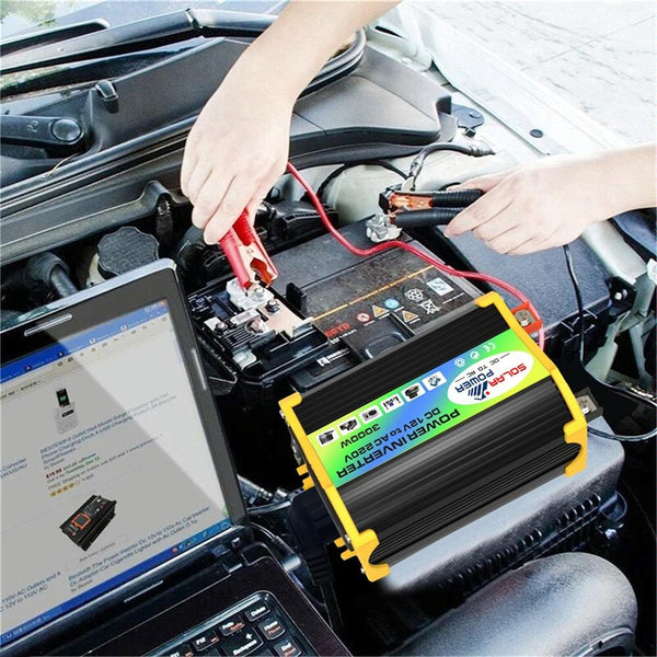 Legend I Generation DC12V to AC220V 3000W Modified Square Wave Car Power Inverter(Black)