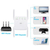1200Mbps 2.4G / 5G WiFi Extender Booster Repeater Supports Ethernet Port White EU Plug
