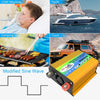Tang I Generation 12V to 220V 3000W Modified Square Wave Intelligent Car Power Inverter with Dual USB(Yellow)