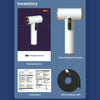 Wireless Rechargeable Hair Dryer with 3 Levels Wind Speed/ Temperature Adjustable(White)