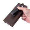 Litchi Texture Waist Belt Wallet Bag For Folding Screen Phone(Brown)
