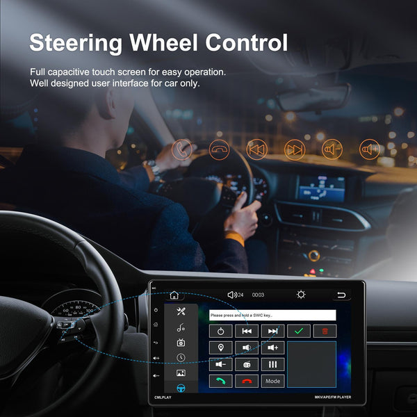 9 Inch Disassembly Screen MP5 Player Android Wireless CarPlay Reversing Image Integrated Machine(Standard)