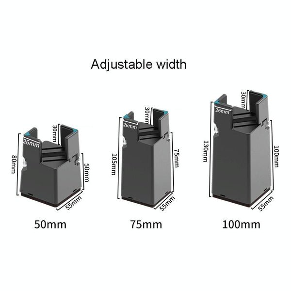 4pcs/set Adjustable Furniture Heightening Feet Pad, Size: 100mm High(Black Clip Chair Foot For 22-42mm)