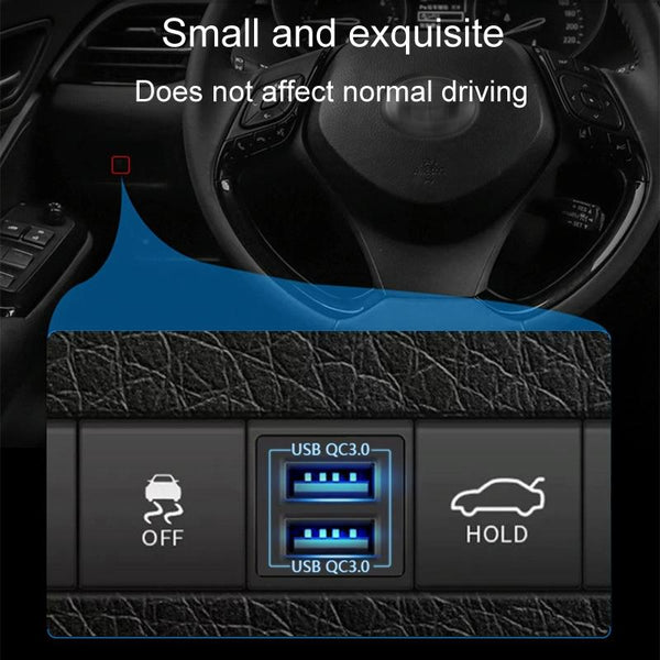 For Toyota Corolla / Levin / Avalon / Prado / Wildlander / Camry Dual-USB Modified Car Charger, Model: Non-Destructive Pickup Cord