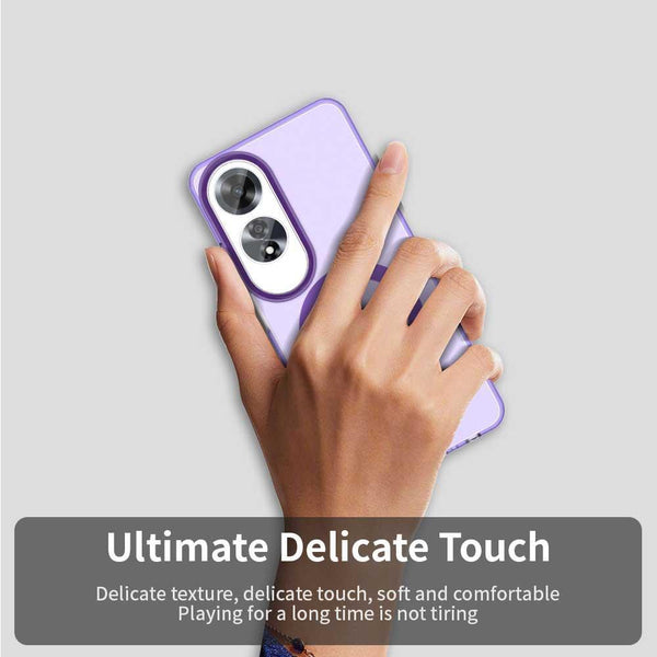 For OPPO A60 Global Candy Magsafe PC Hybrid TPU Phone Case(Purple)