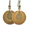 Bohemian Vintage Ethnic Antique Circle Engraved Earrings(Bronze)