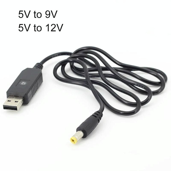 2pcs DC 5V To 12V USB Booster Cable Mobile Power Router Power Cord