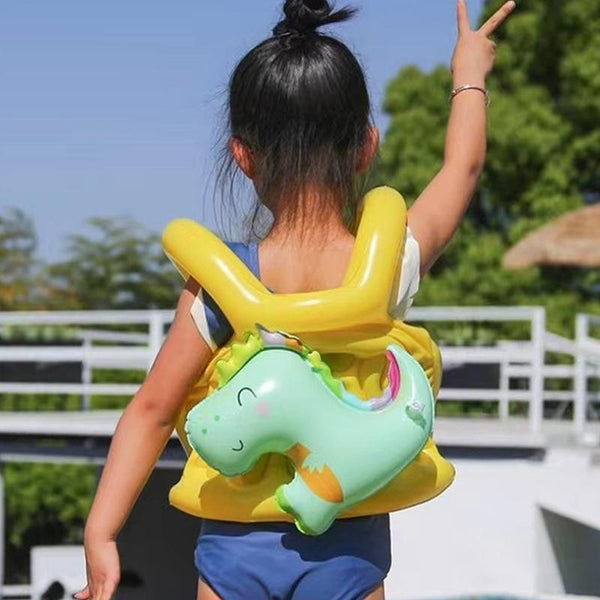 Children Adult Cartoon Inflatable Swimming Ring, Pattern: L Dinosaur Swimsuit